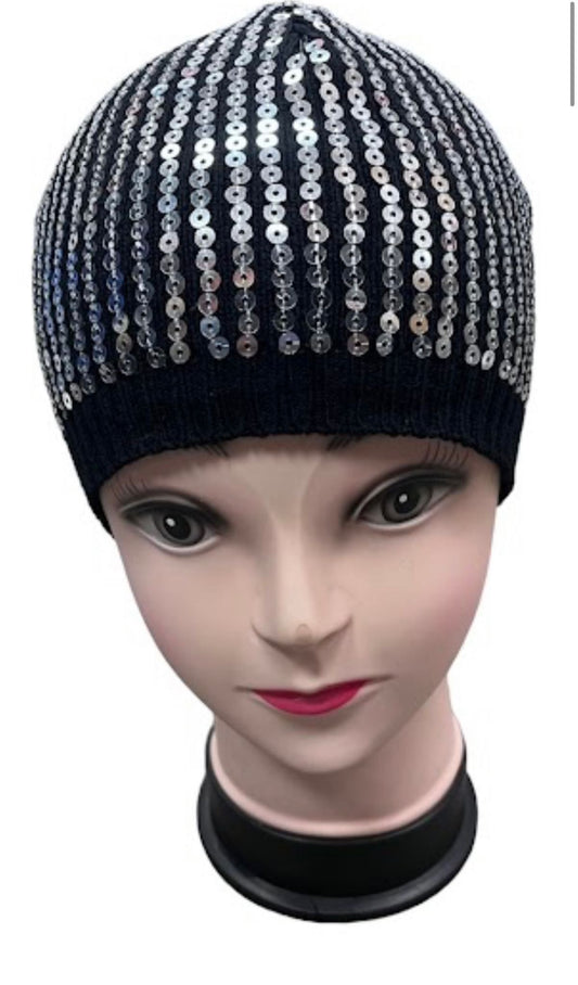 BONNET MULTI SEQUINS - L'autre mode