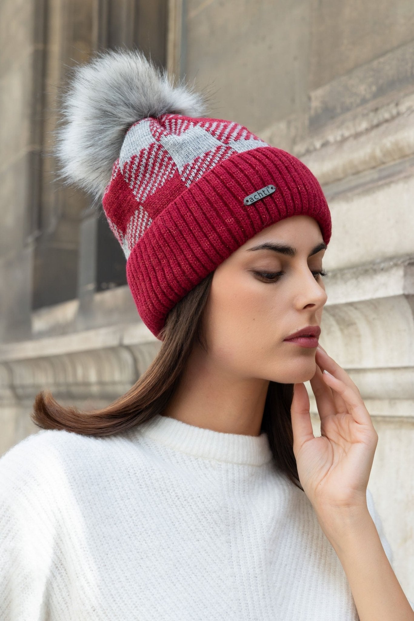 bonnet pompon lurex - L'autre mode