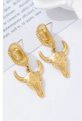 Boucles d’oreilles en acier or - L'autre mode