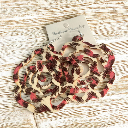 boucles d'oreilles en bois fin - L'autre mode