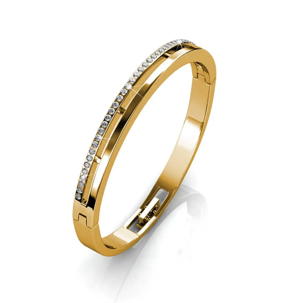 Bracelet Elegant - Doré Et Cristal - L'autre mode