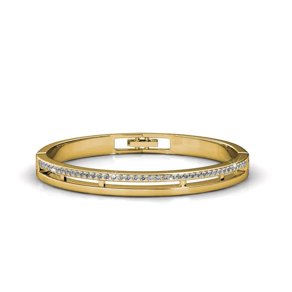Bracelet Elegant - Doré Et Cristal - L'autre mode
