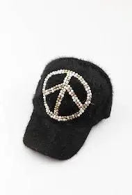 CASQUETTE PERLES PEACE - L'autre mode
