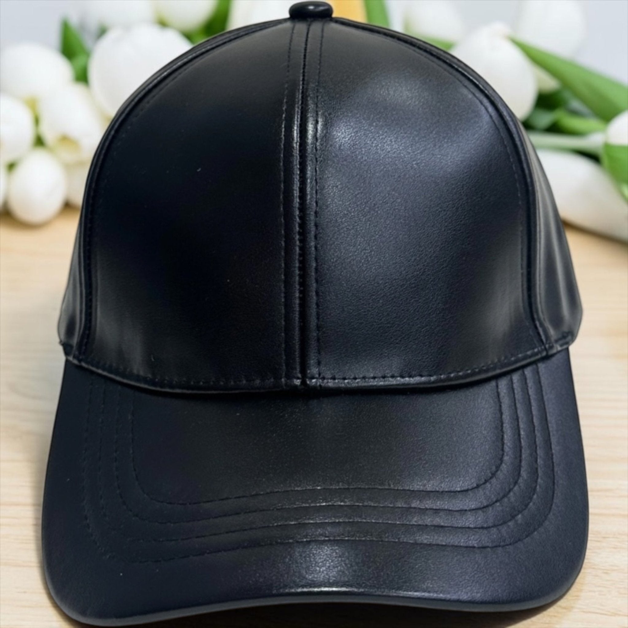 casquette simili cuir - L'autre mode