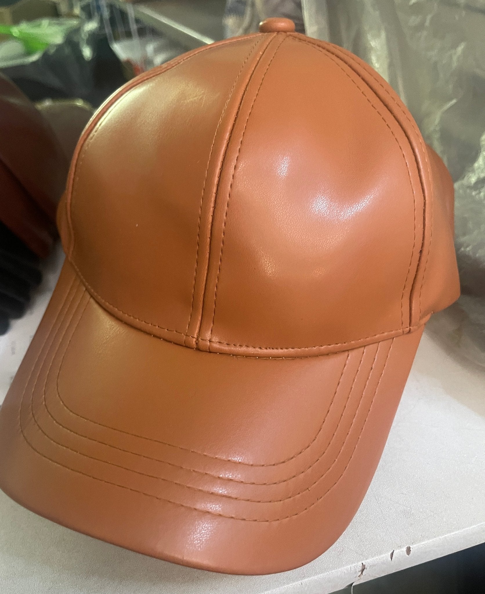 casquette simili cuir - L'autre mode