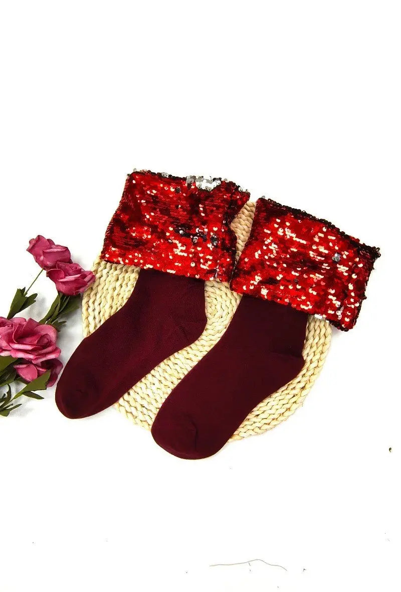 CHAUSSETTES AVEC SEQUINS - L'autre mode