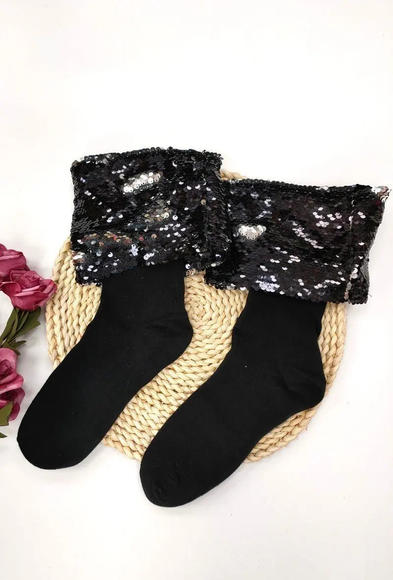 CHAUSSETTES AVEC SEQUINS - L'autre mode