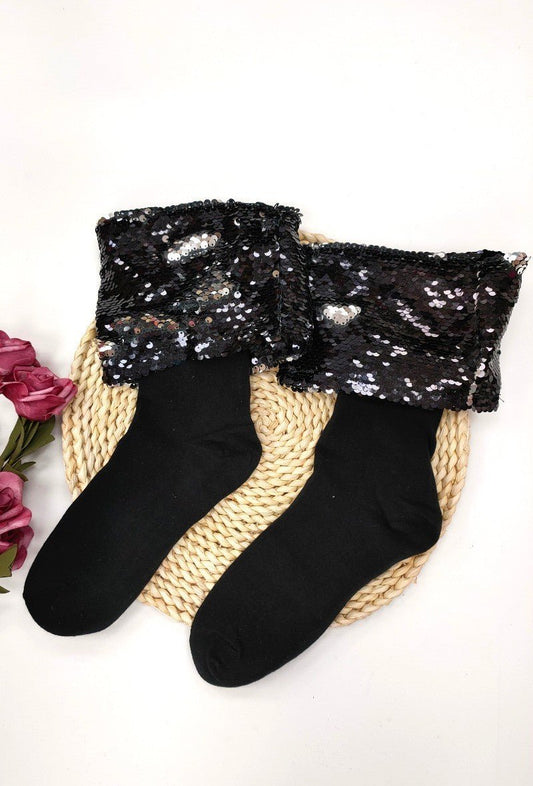 CHAUSSETTES AVEC SEQUINS - L'autre mode