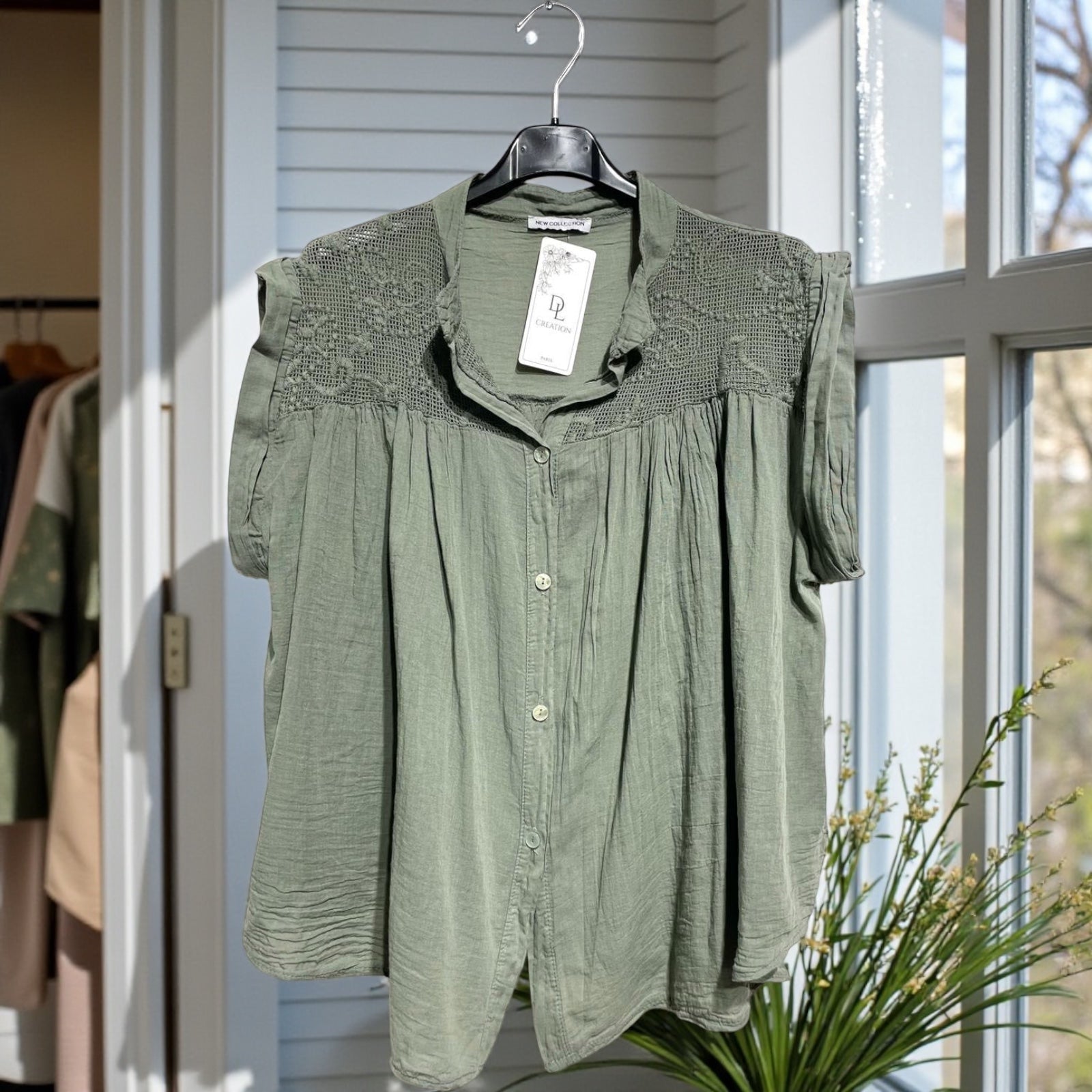 Chemise évasée voile de coton - L'autre mode