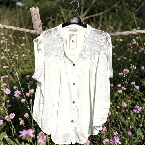 Chemise évasée voile de coton - L'autre mode