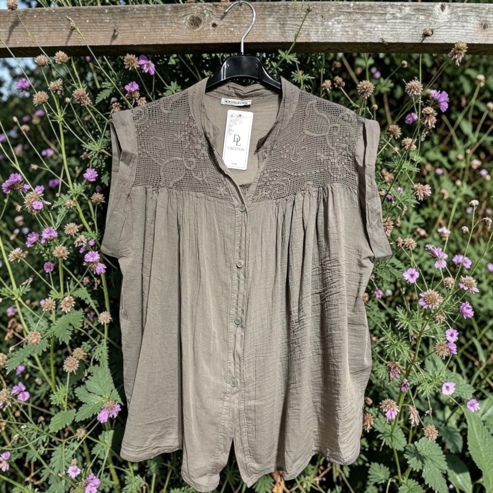 Chemise évasée voile de coton - L'autre mode
