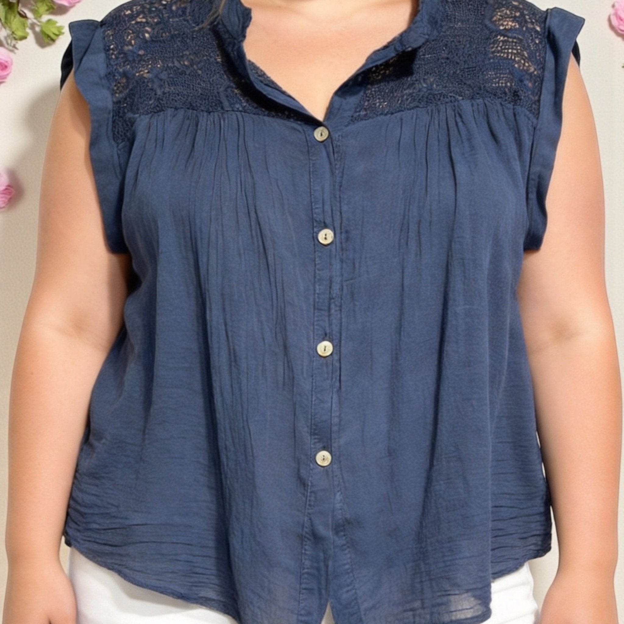 Chemise évasée voile de coton - L'autre mode