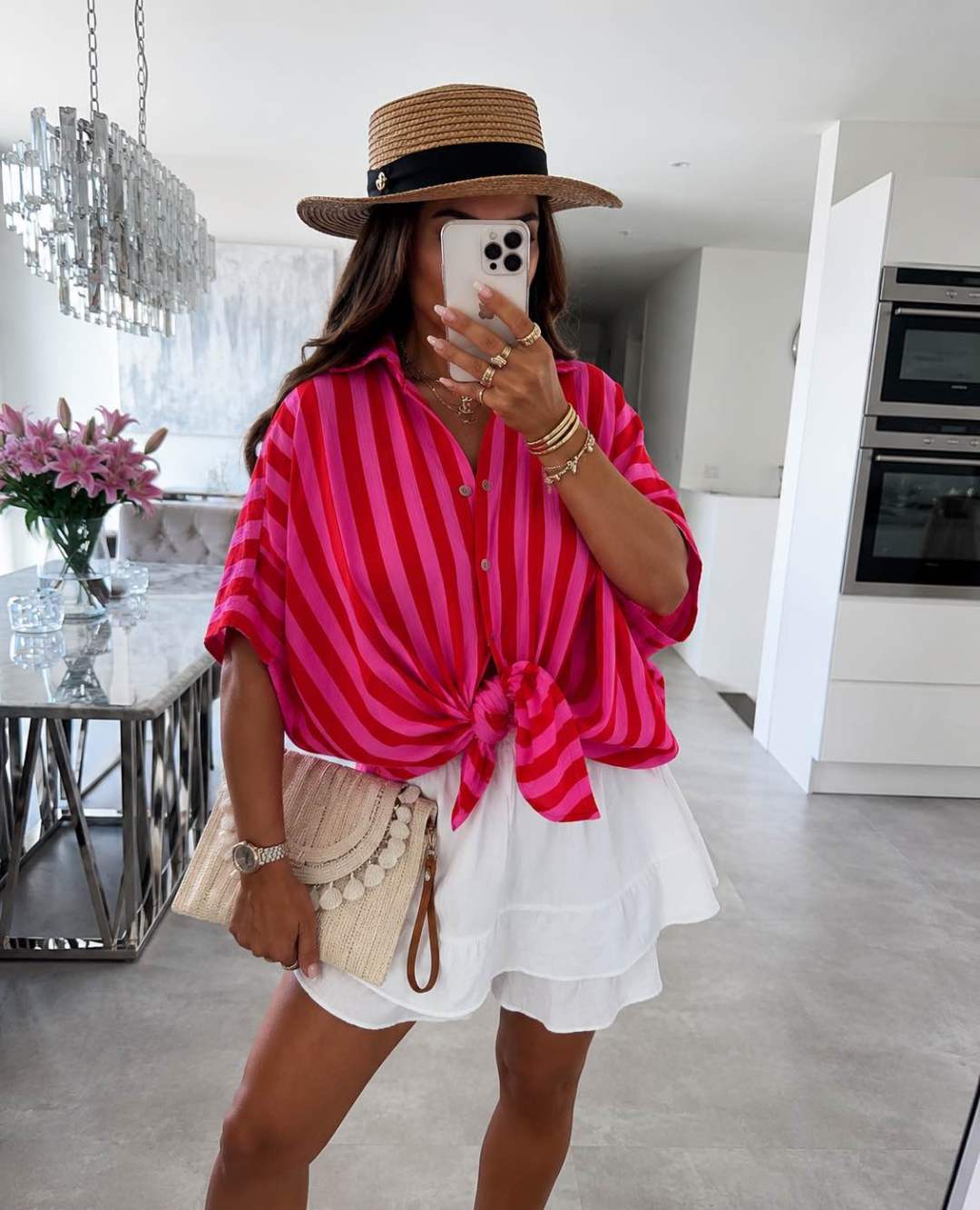 Chemise Gaze De Coton À Rayures - L'autre mode