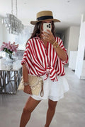 Chemise Gaze De Coton À Rayures - L'autre mode