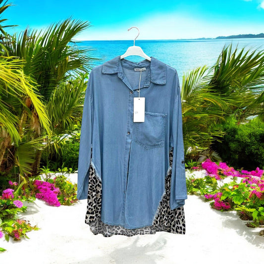 chemise jeans et léo - L'autre mode