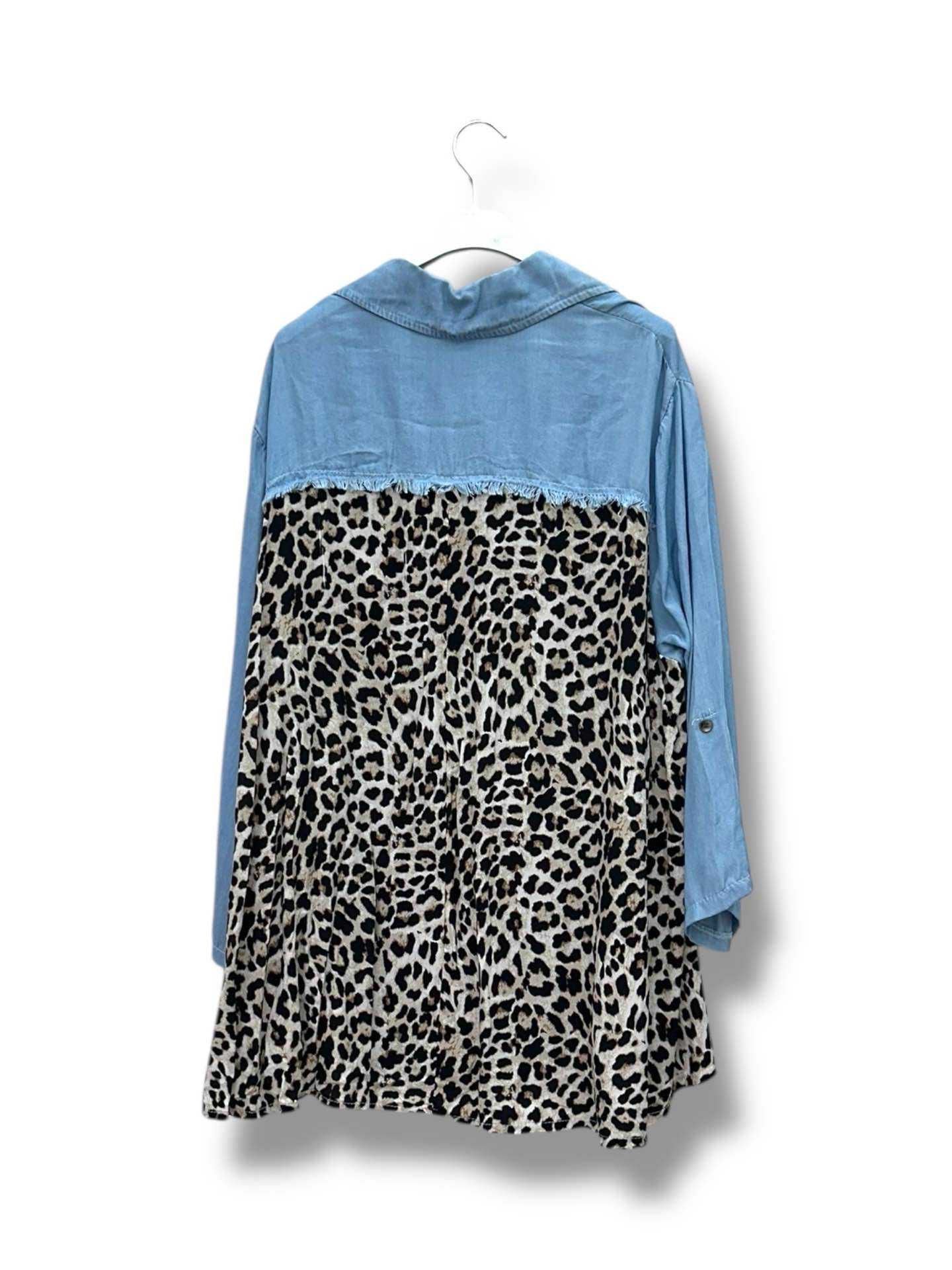 chemise jeans leo - L'autre mode