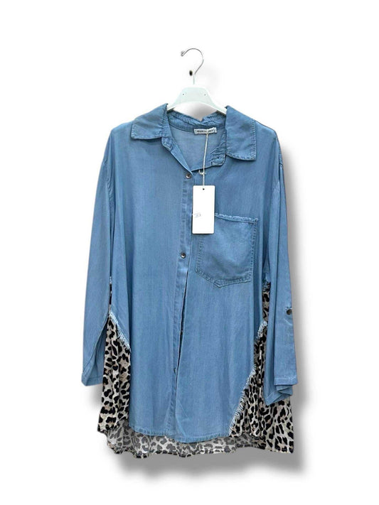 chemise jeans leo - L'autre mode