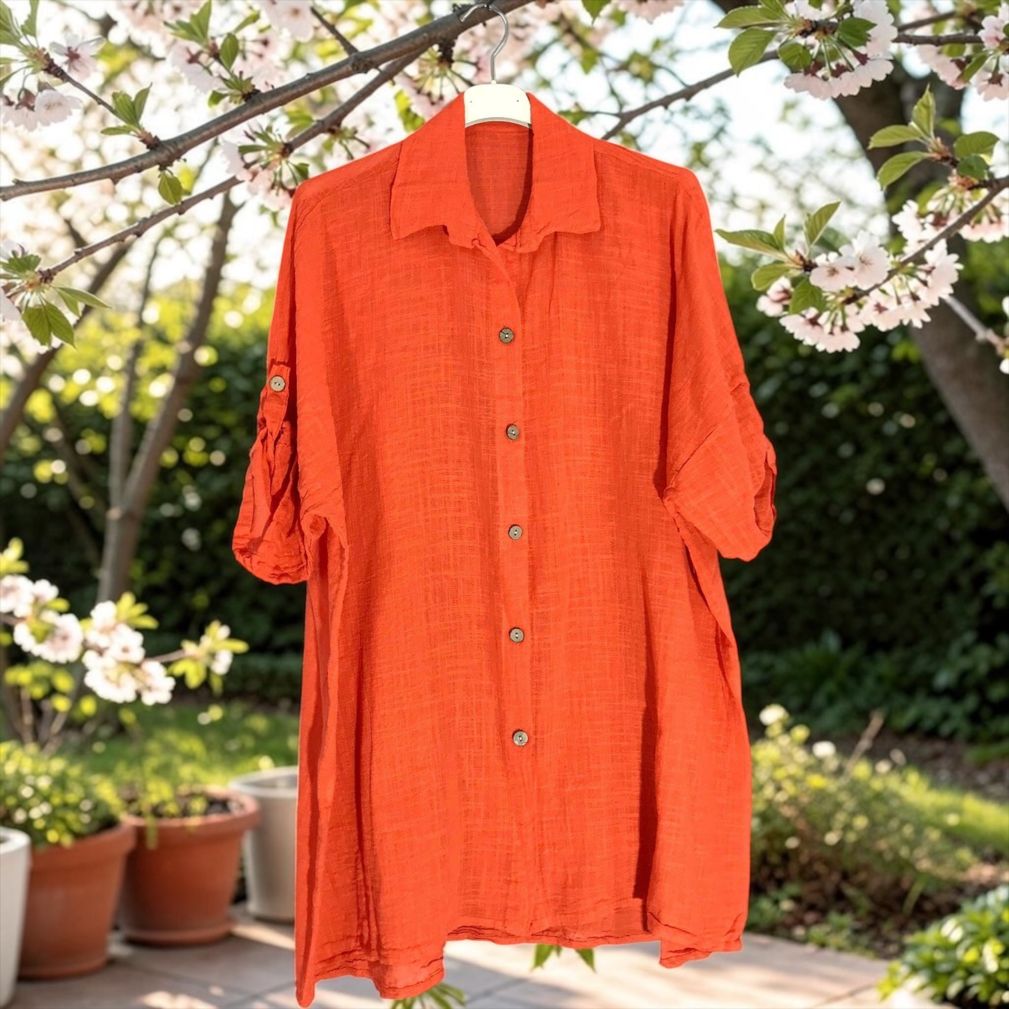 Chemise longue gaz de coton - L'autre mode