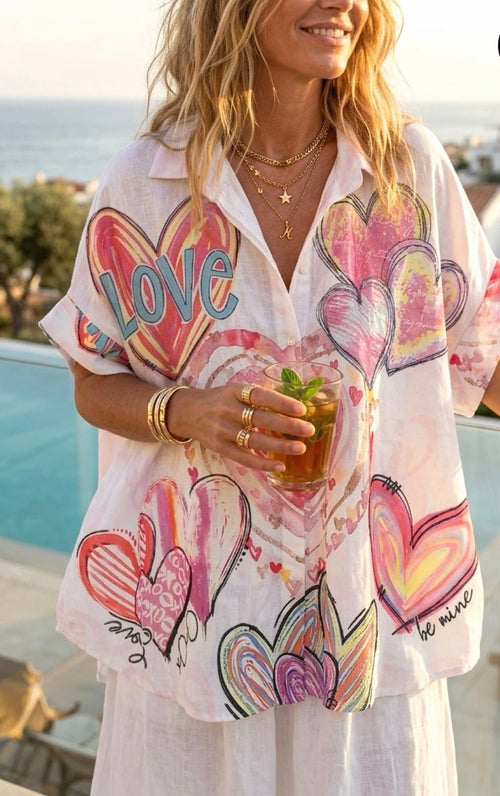 Chemise love & pastel - L'autre mode