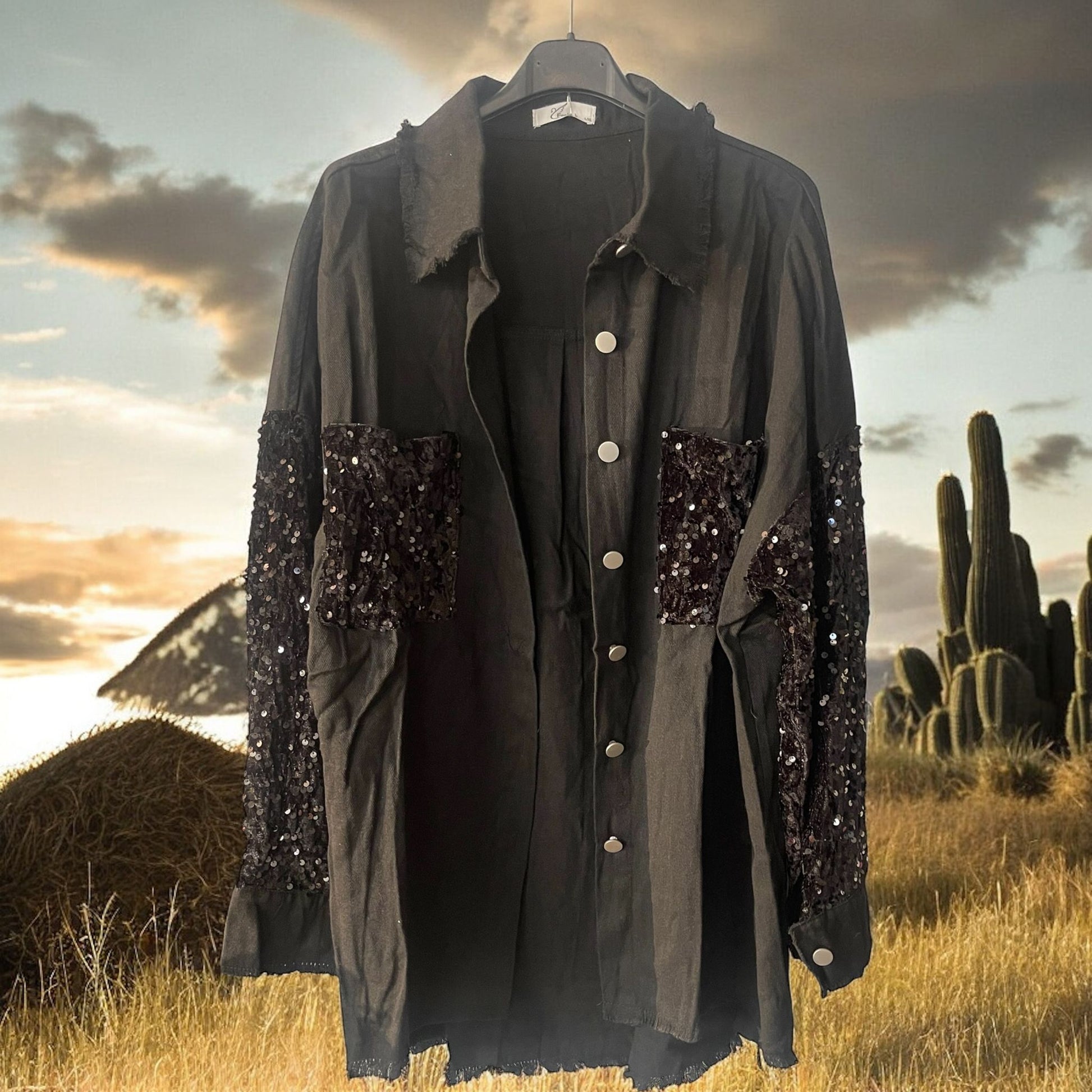 chemise veste longue jeans and light - L'autre mode