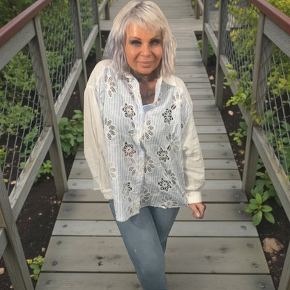 Chemisier camélia - L'autre mode