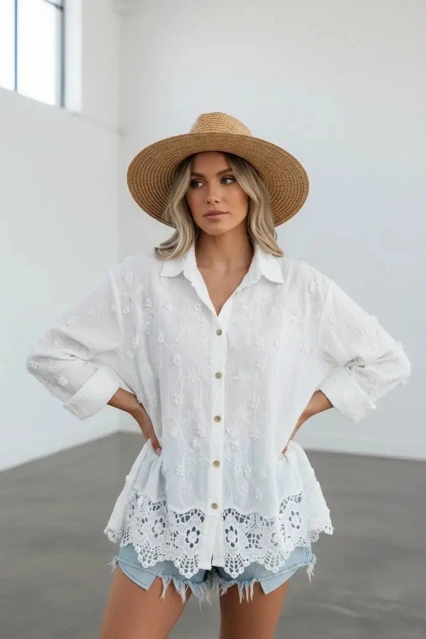 Chemisier ma petite broderie - L'autre mode