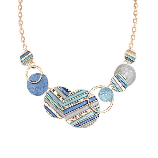 Collier avec cercles émaillés - L'autre mode