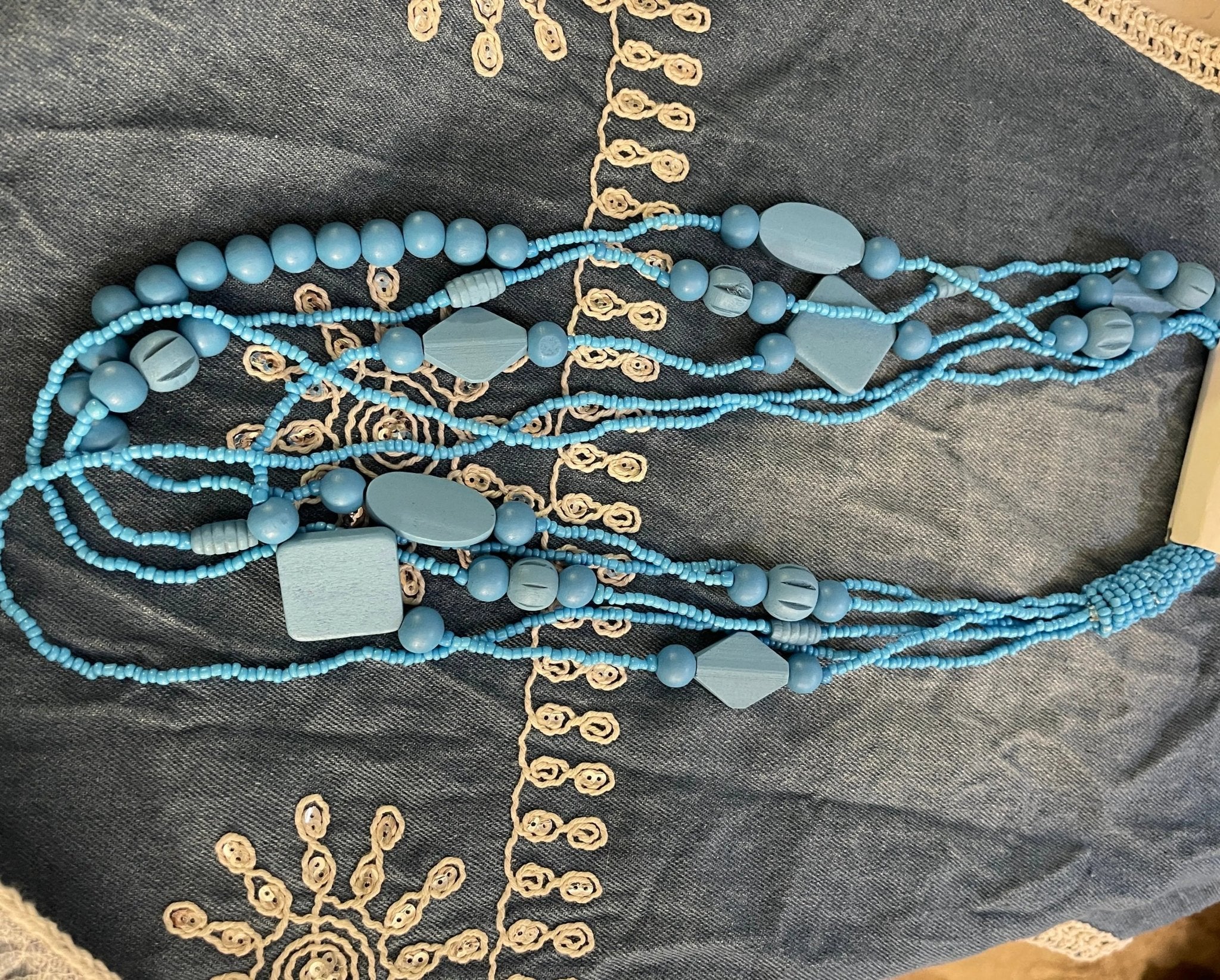 Collier bois coloré - L'autre mode