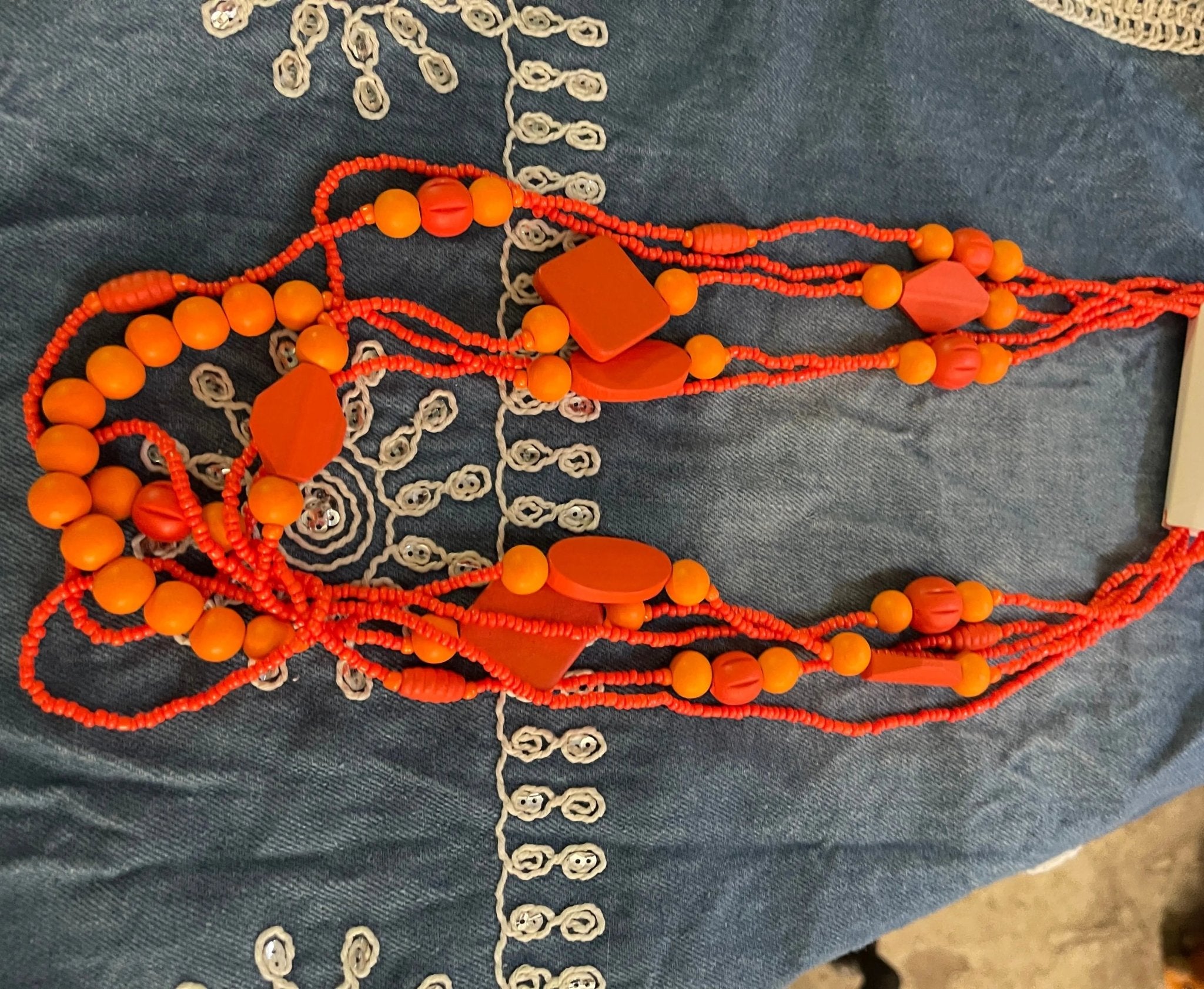 Collier bois coloré - L'autre mode