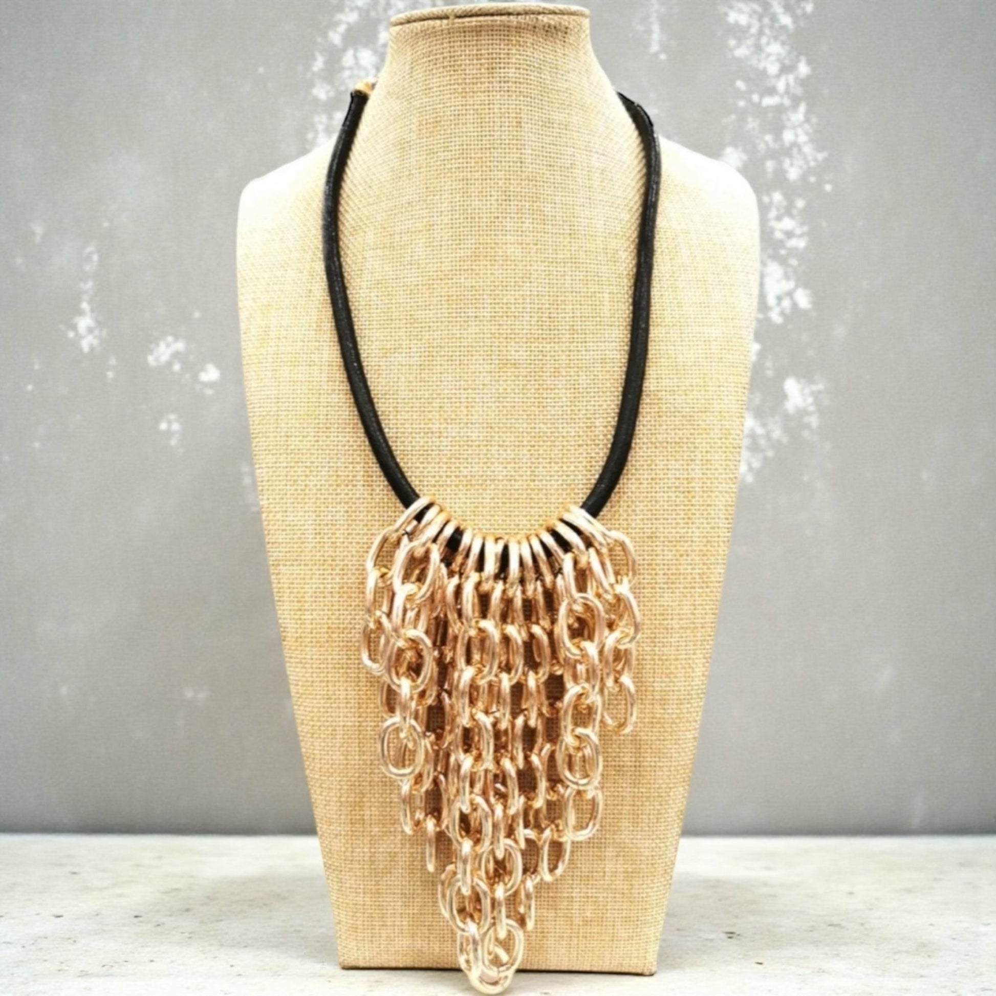 collier franges de chaînes - L'autre mode