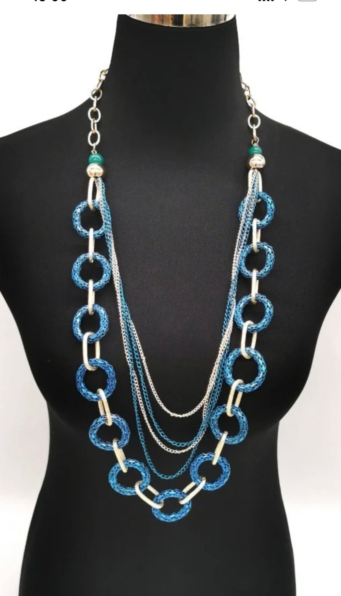 collier mailles océan - L'autre mode