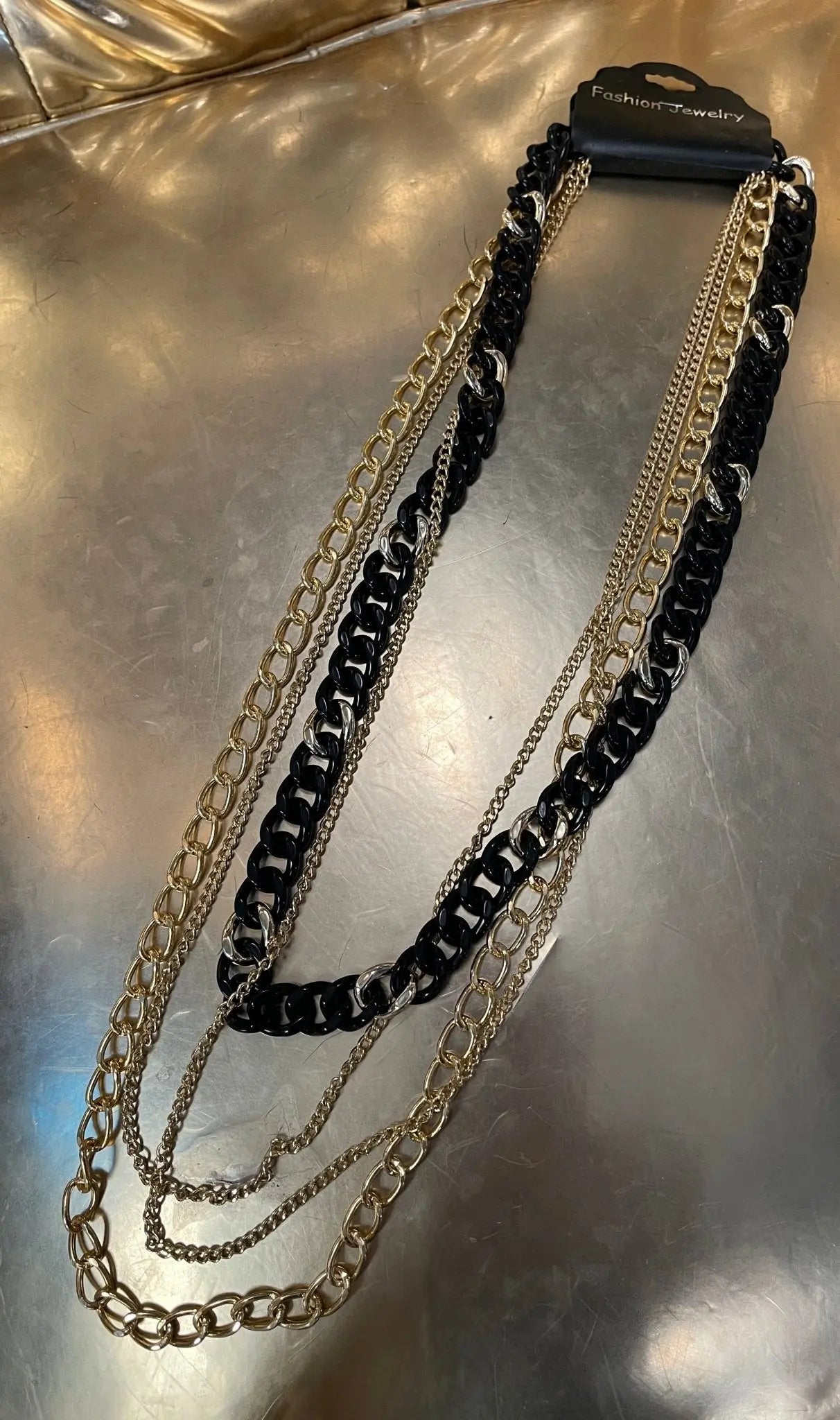 collier multi chaines couleurs - L'autre mode