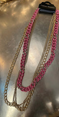 collier multi chaines couleurs - L'autre mode