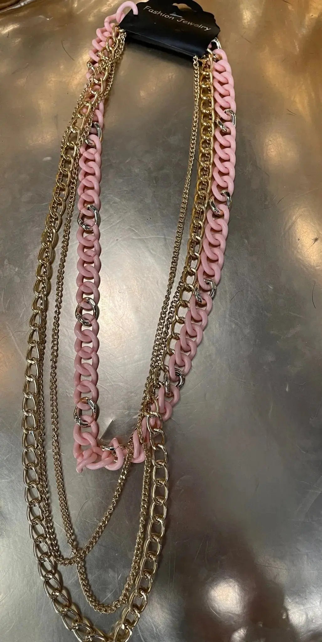 collier multi chaines couleurs - L'autre mode
