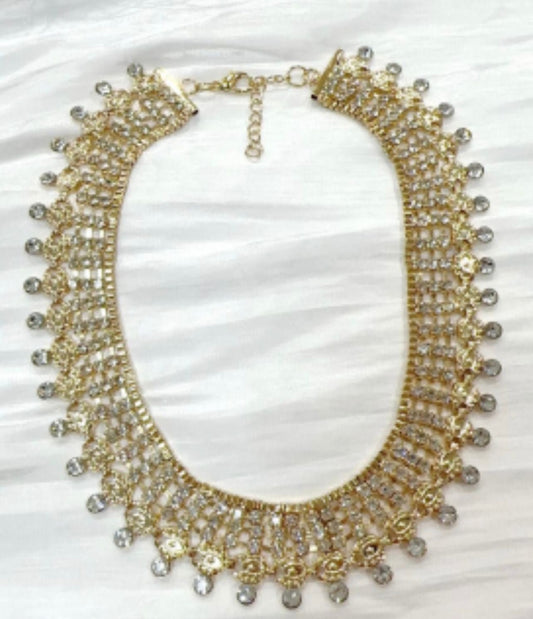 COLLIER PERLES ET STRASS - L'autre mode