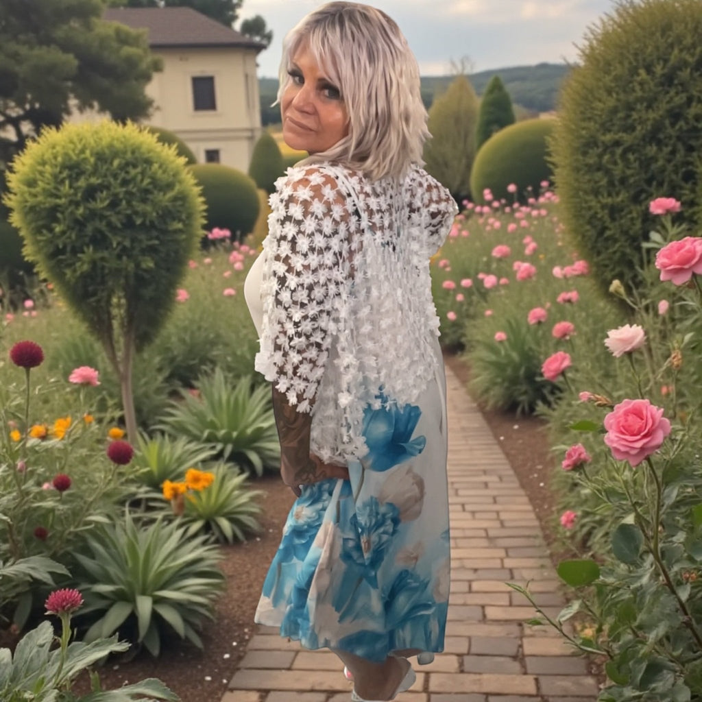 combi asym fleurie - L'autre mode
