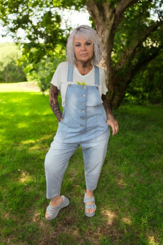 combi salopette(xl jeans reserve) - L'autre mode