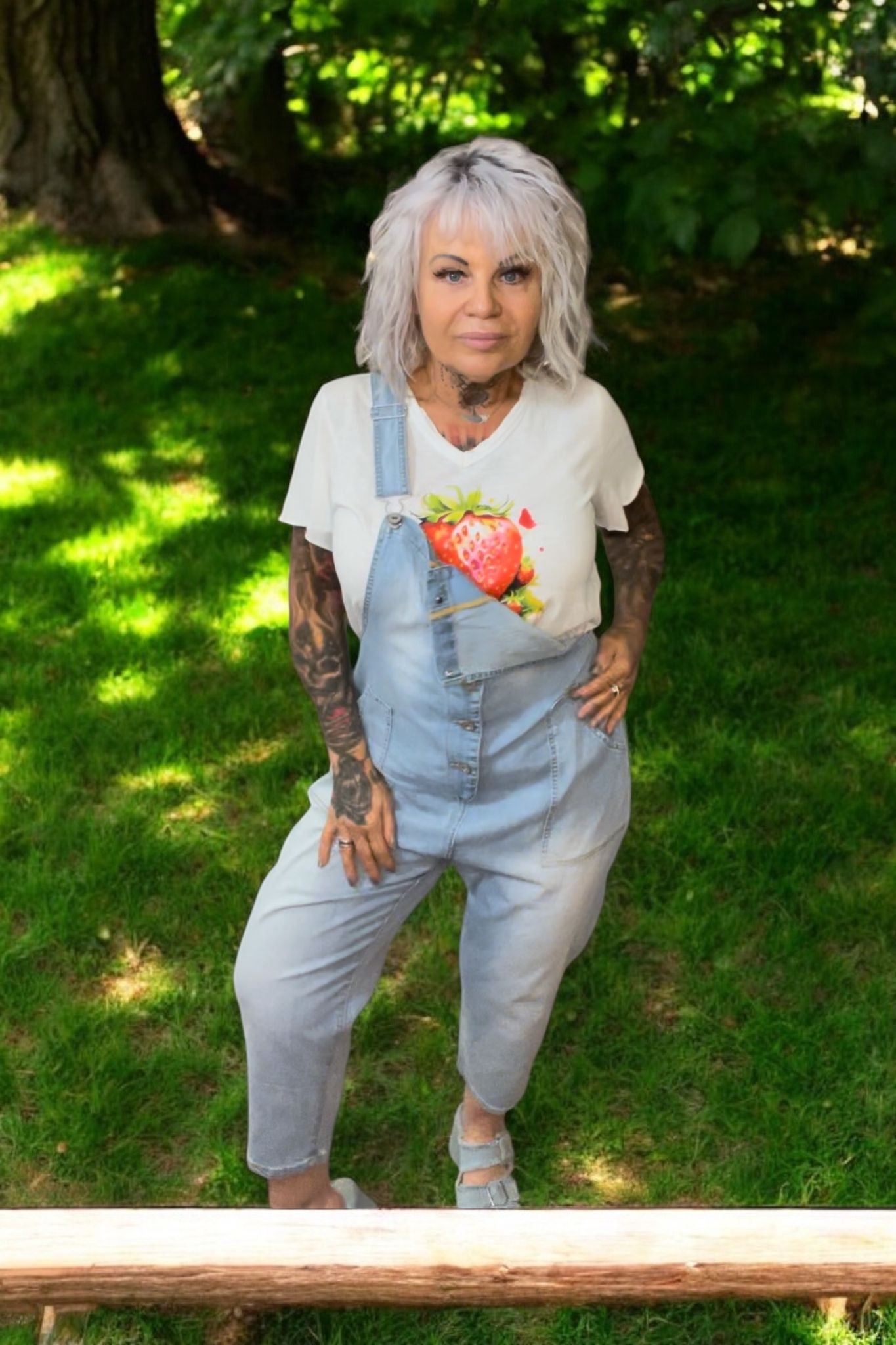 combi salopette(xl jeans reserve) - L'autre mode
