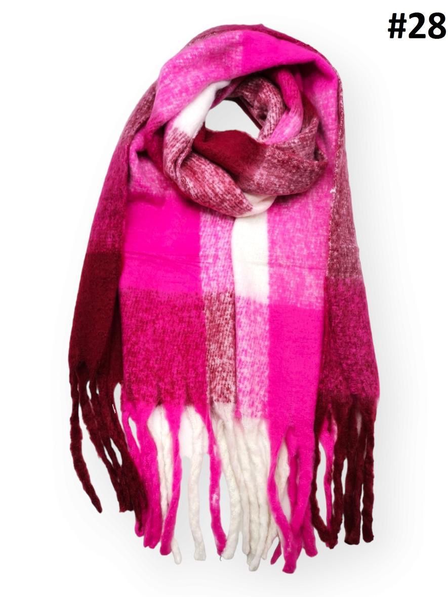 echarpe carreaux chaude - L'autre mode