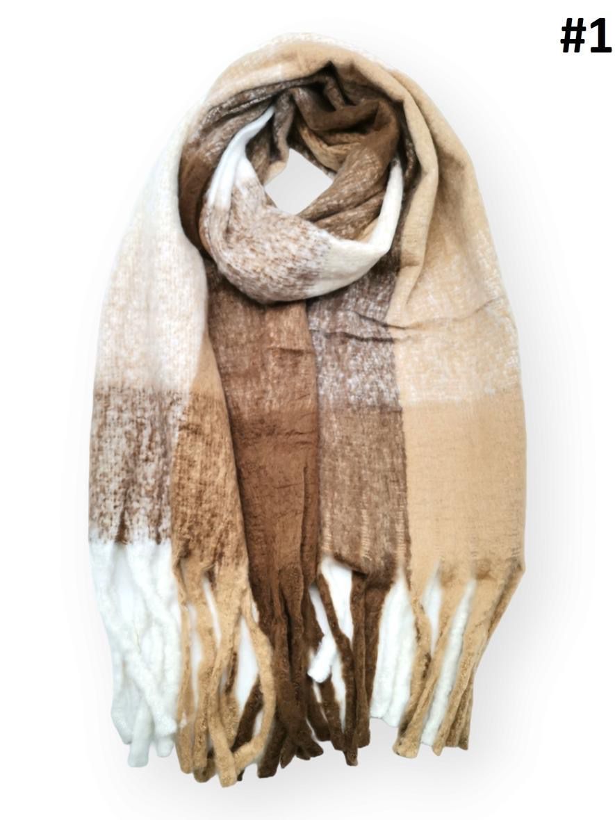 echarpe carreaux chaude - L'autre mode