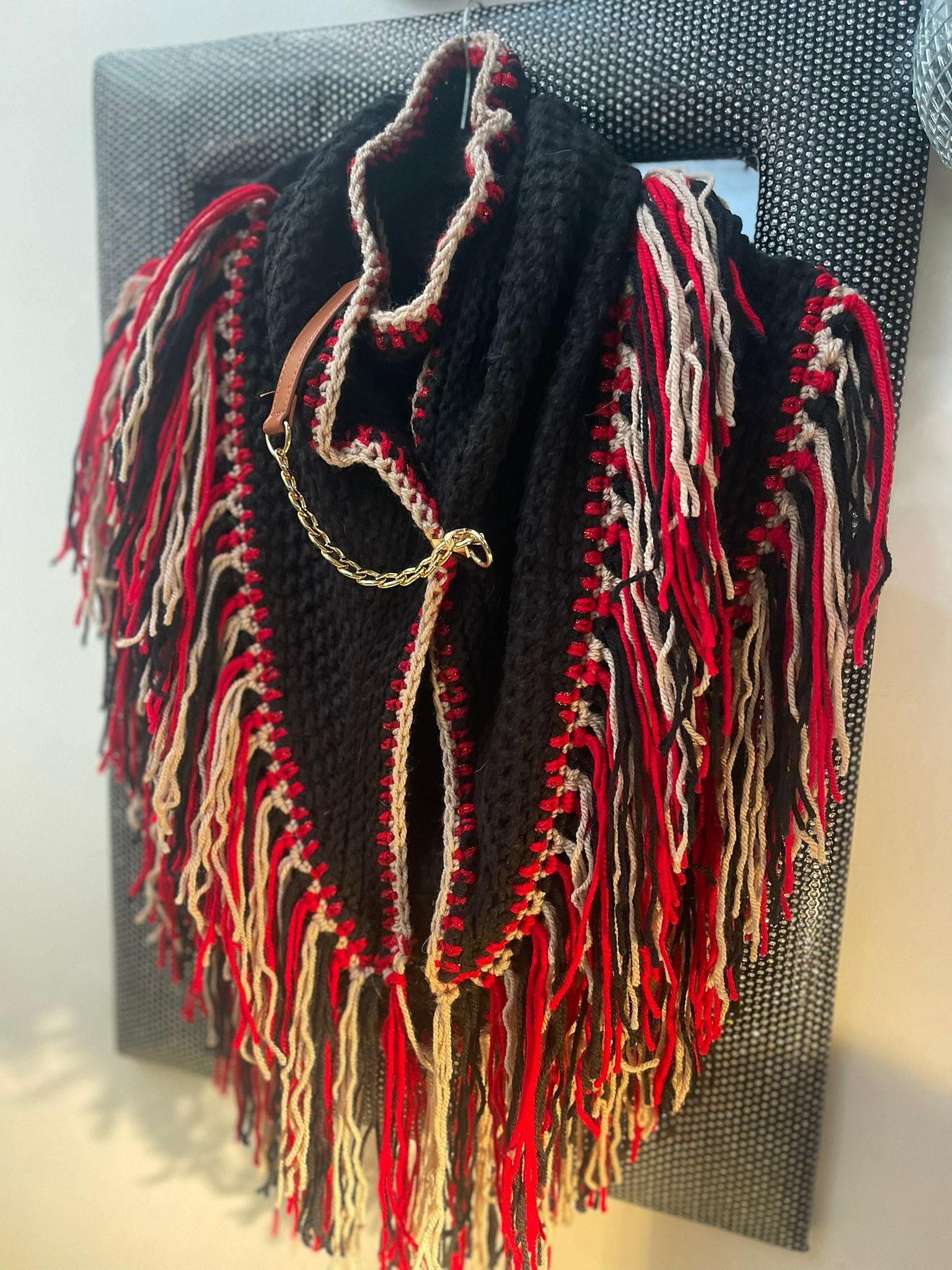 ÉCHARPE PONCHO TRIANGLE(the crunche) - L'autre mode