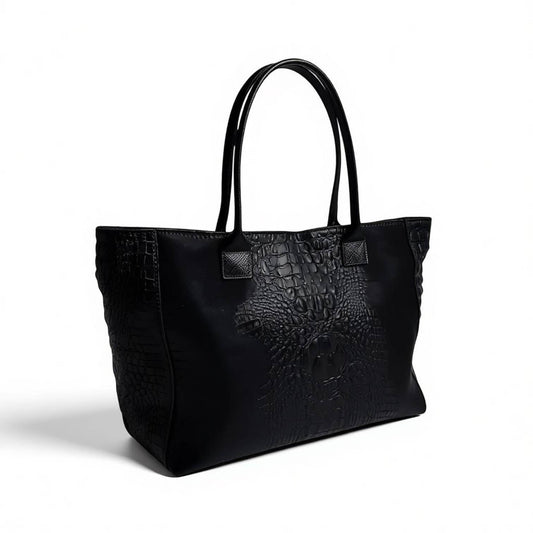 SAC cuir LOLA Croco Nero