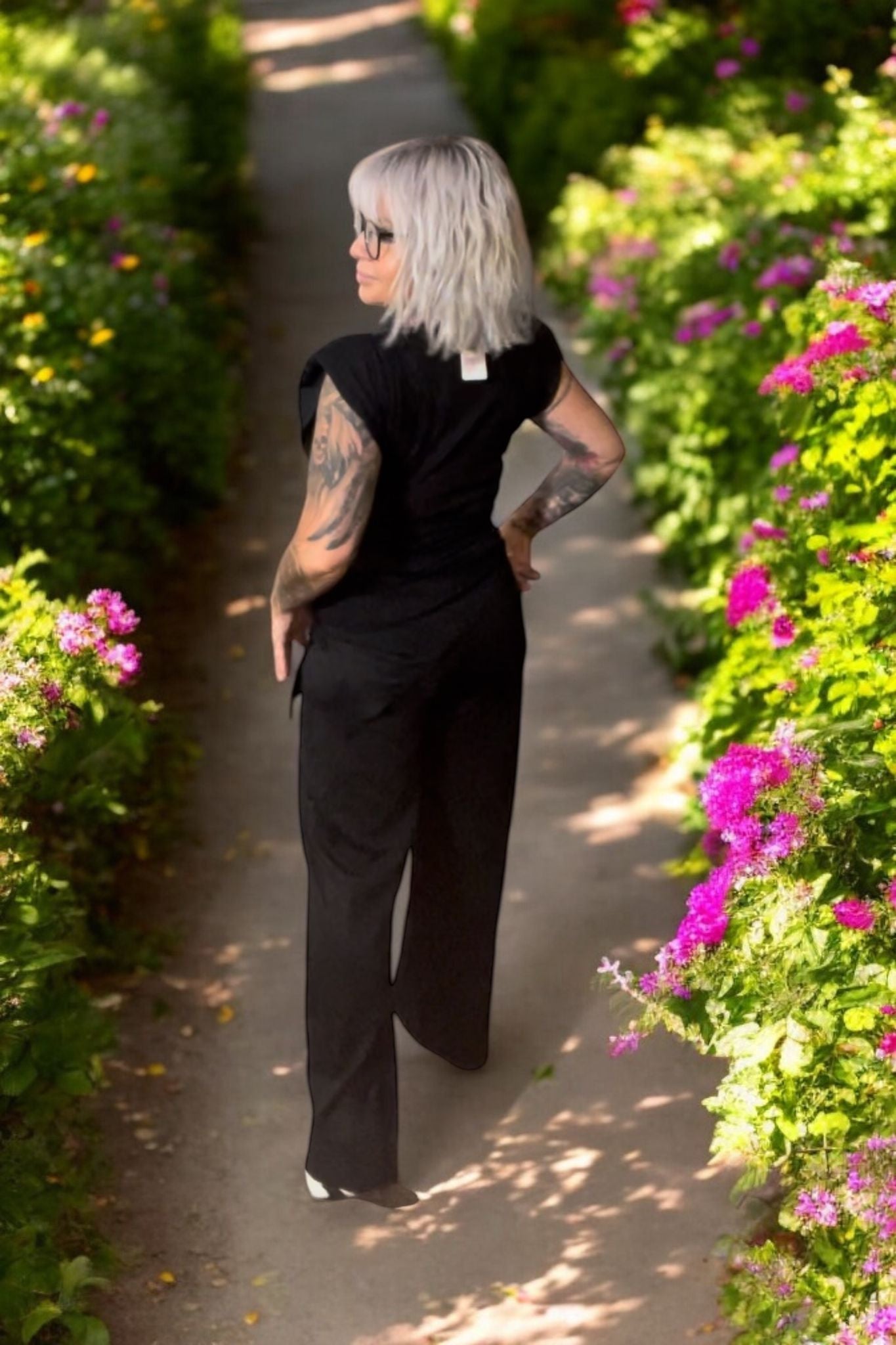 ensemble jog asymétrique(gris réservé) - L'autre mode