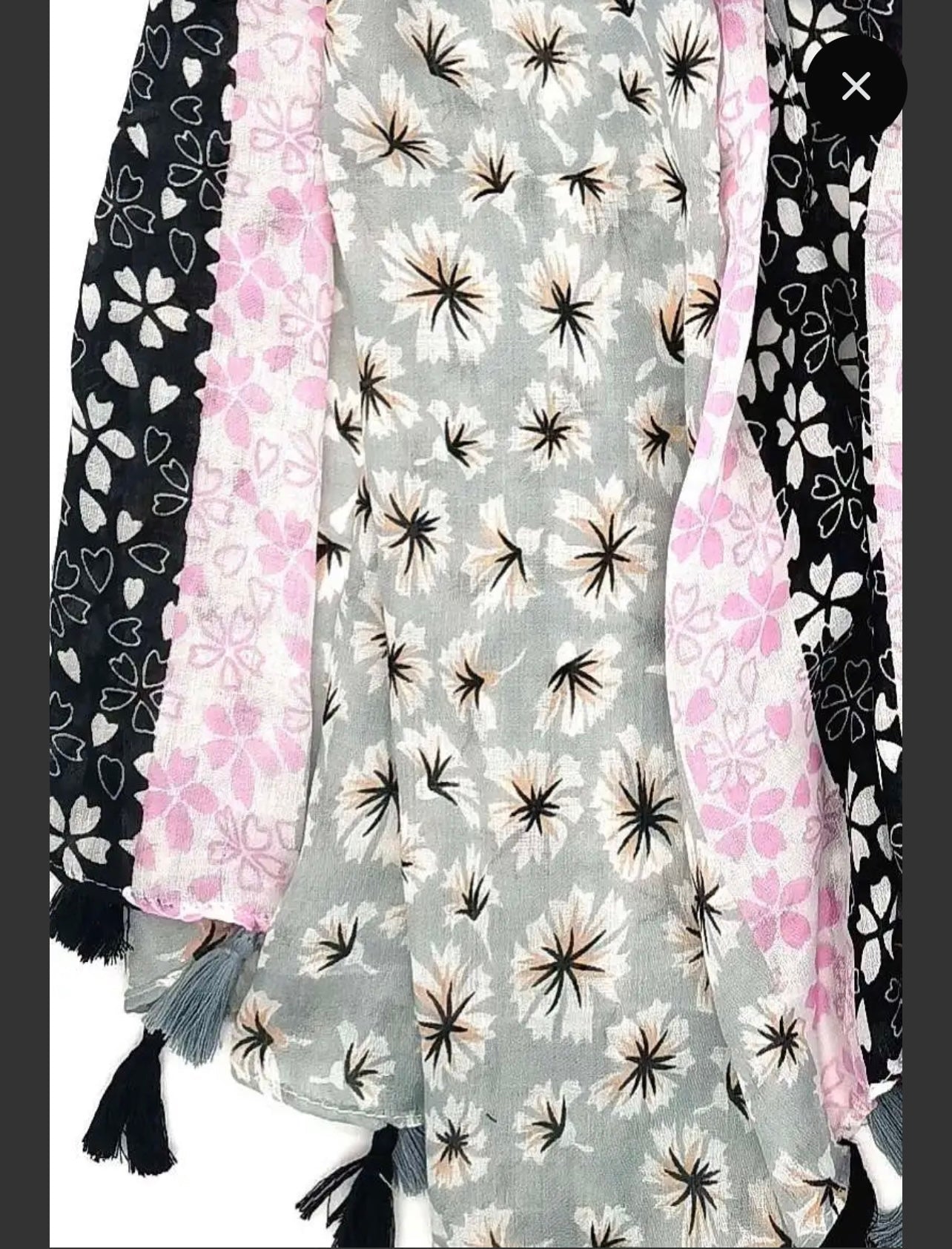 Foulard fleurs de pastel - L'autre mode