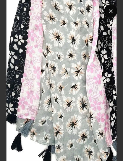 Foulard fleurs de pastel - L'autre mode