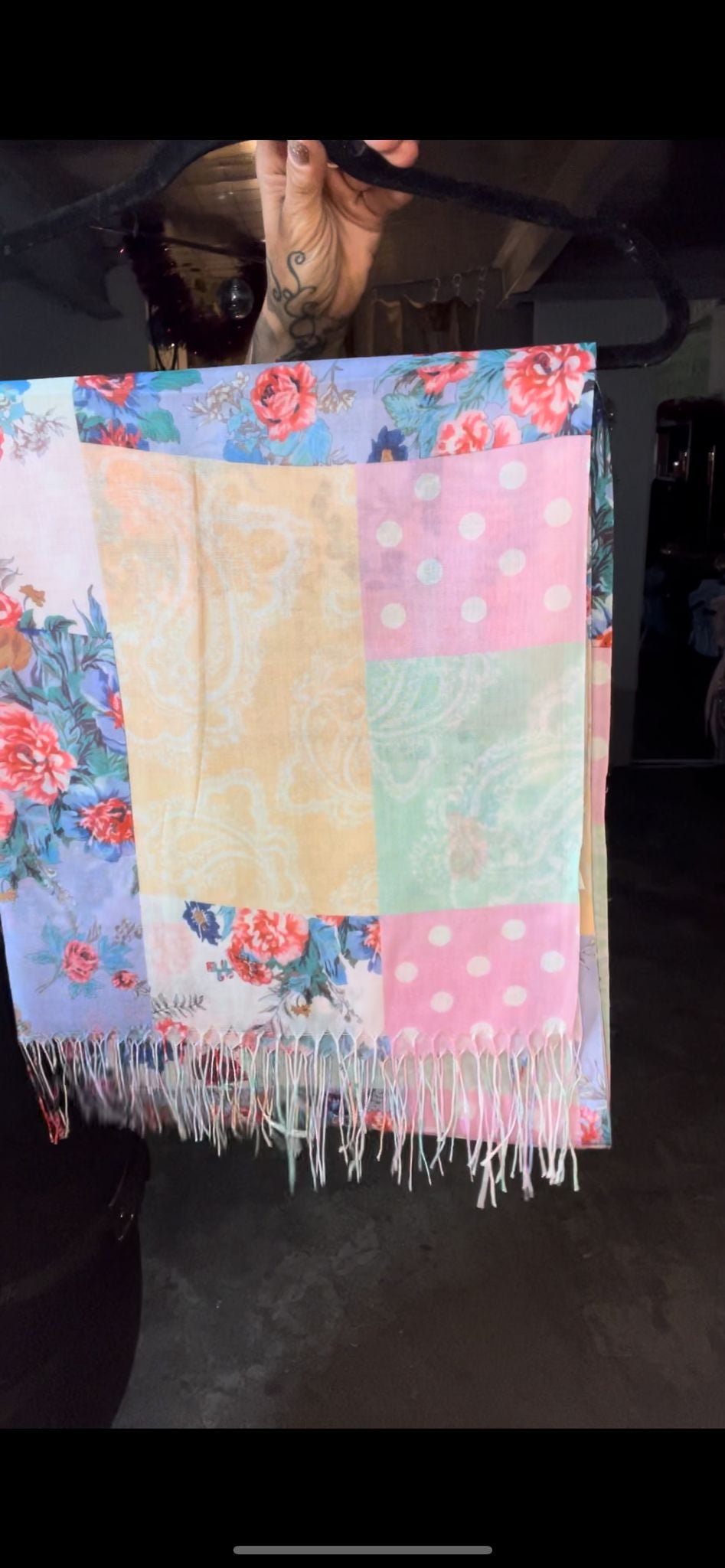 foulard pois et fleurs - L'autre mode