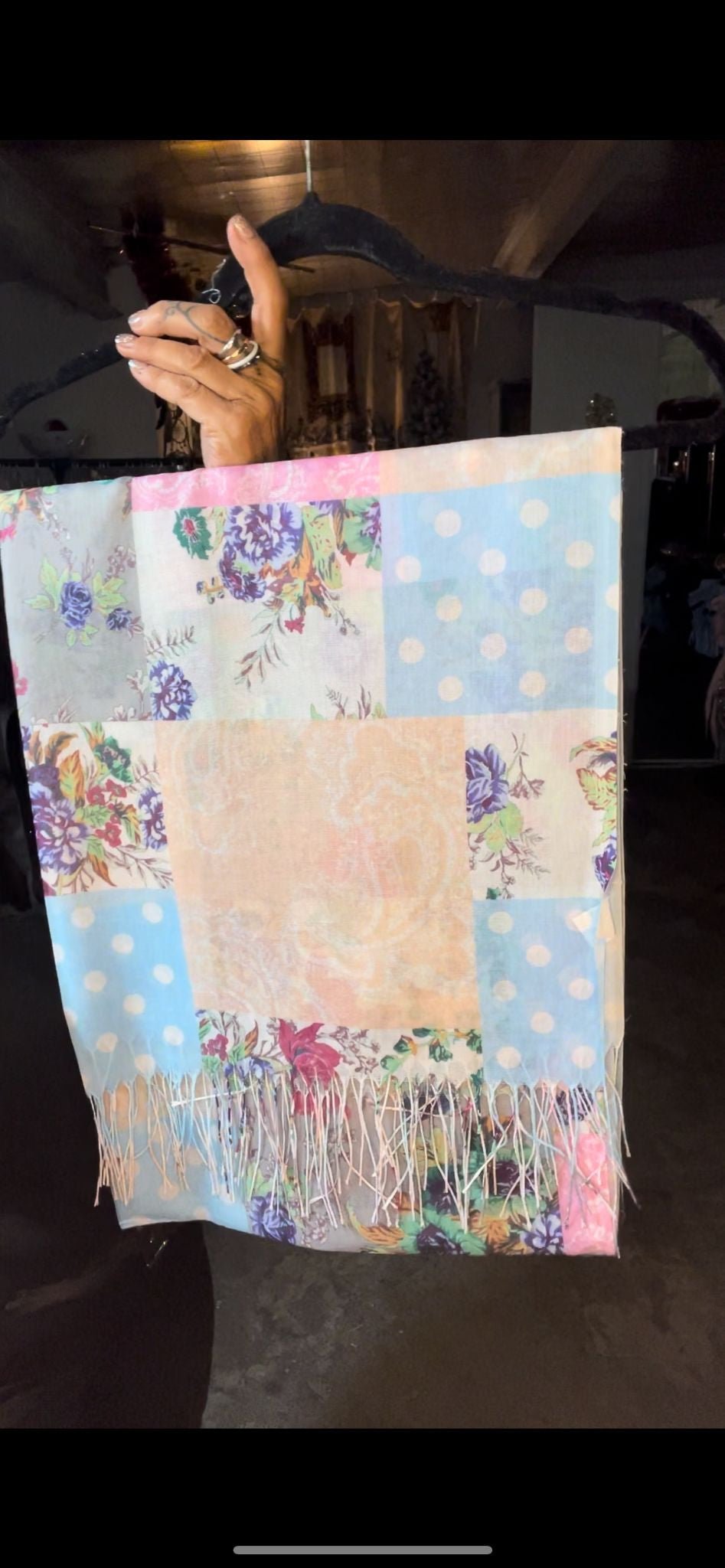 foulard pois et fleurs - L'autre mode