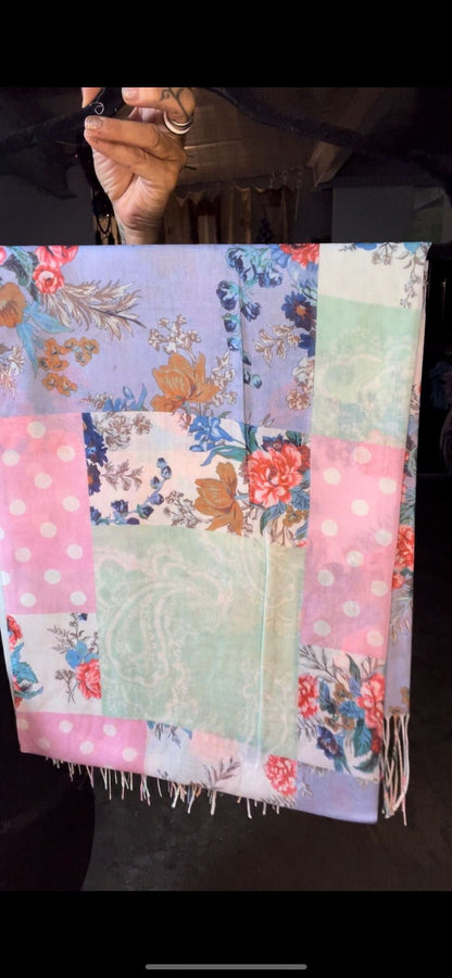 foulard pois et fleurs - L'autre mode