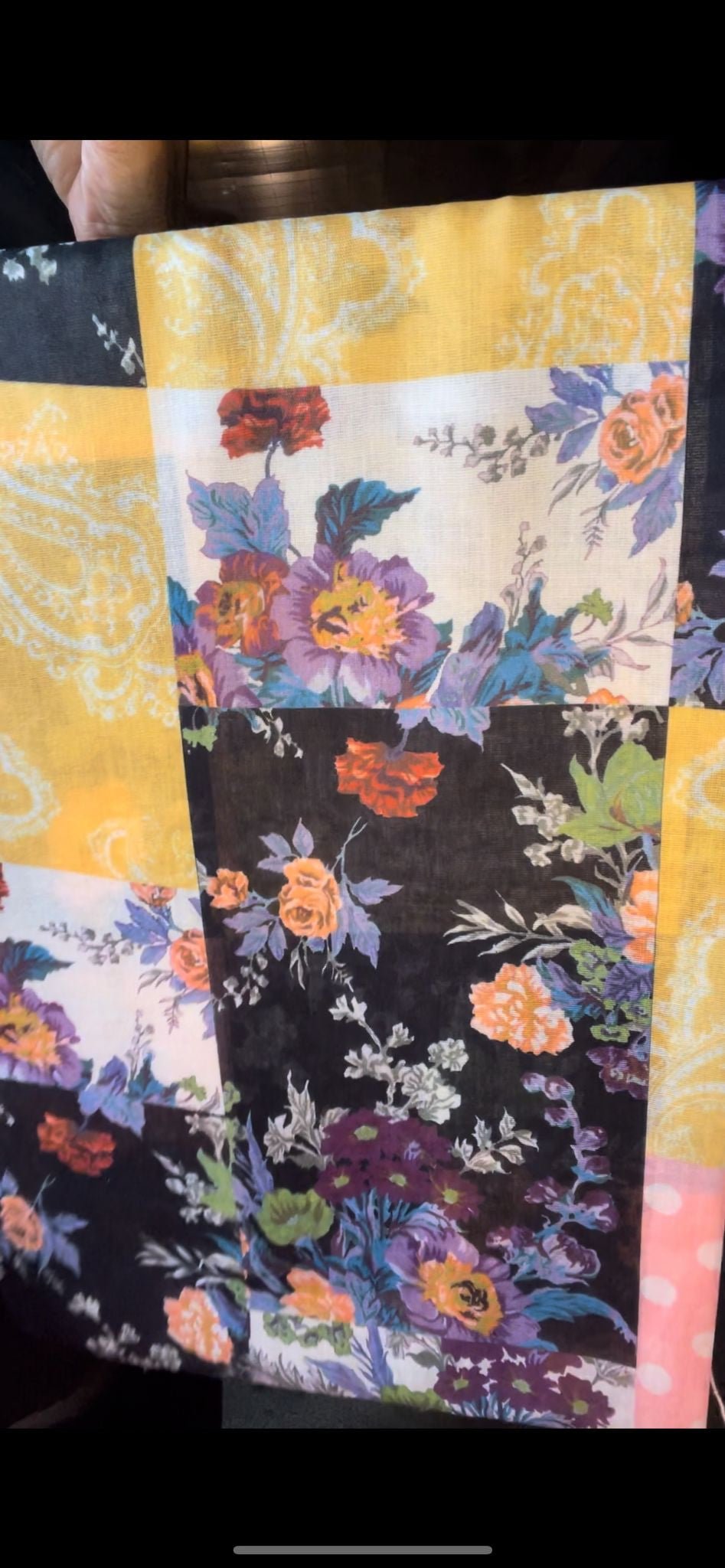 foulard pois et fleurs - L'autre mode