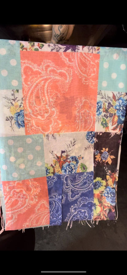 foulard pois et fleurs - L'autre mode